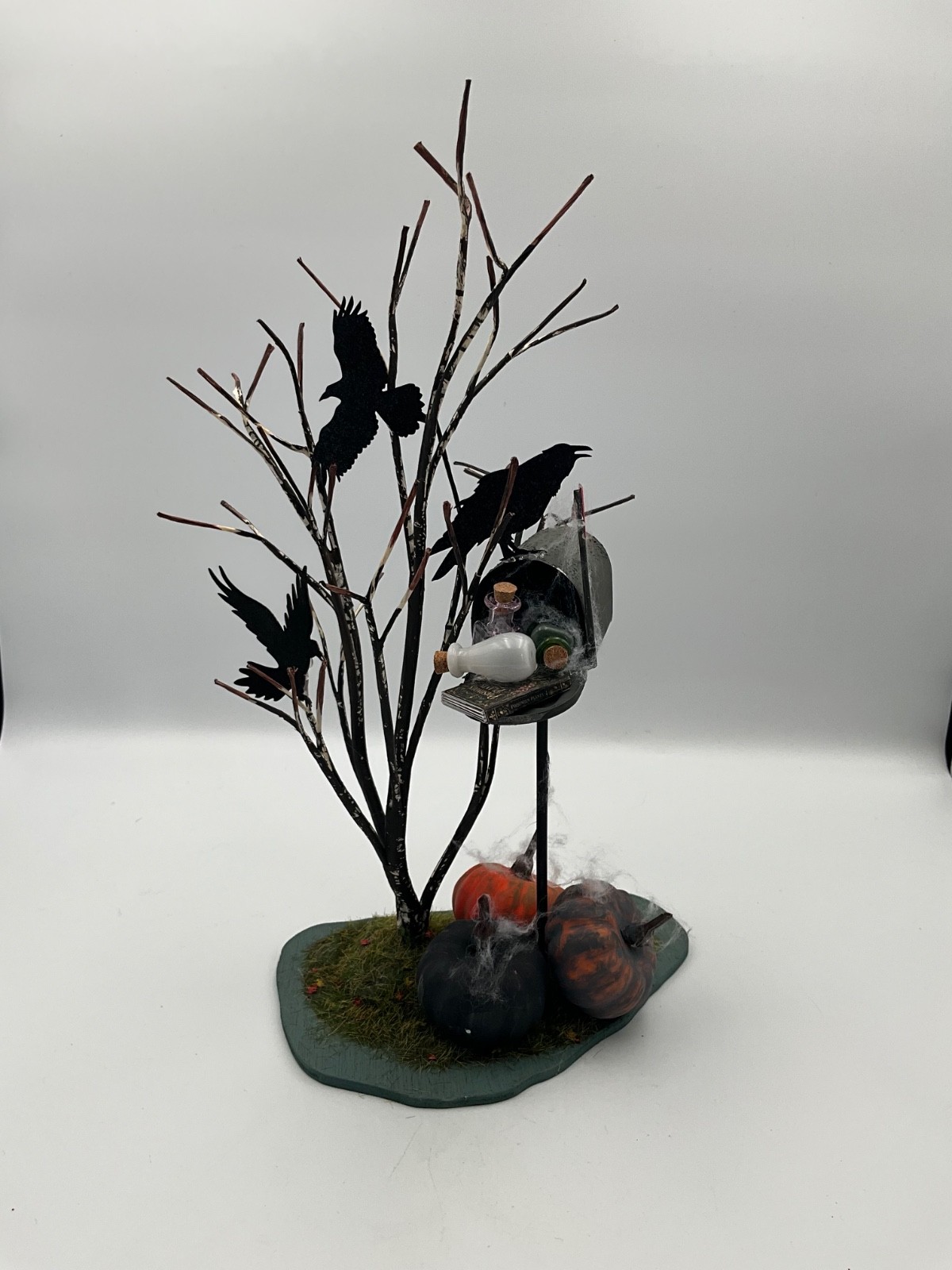 Byers Choice Accessory Halloween Tree w/ Ravens, Mailbox, Cobwebs, Potion Jars Byers Choice Accessory Halloween Tree w/ Ravens, Mailbox, Cobwebs, Potion Jars