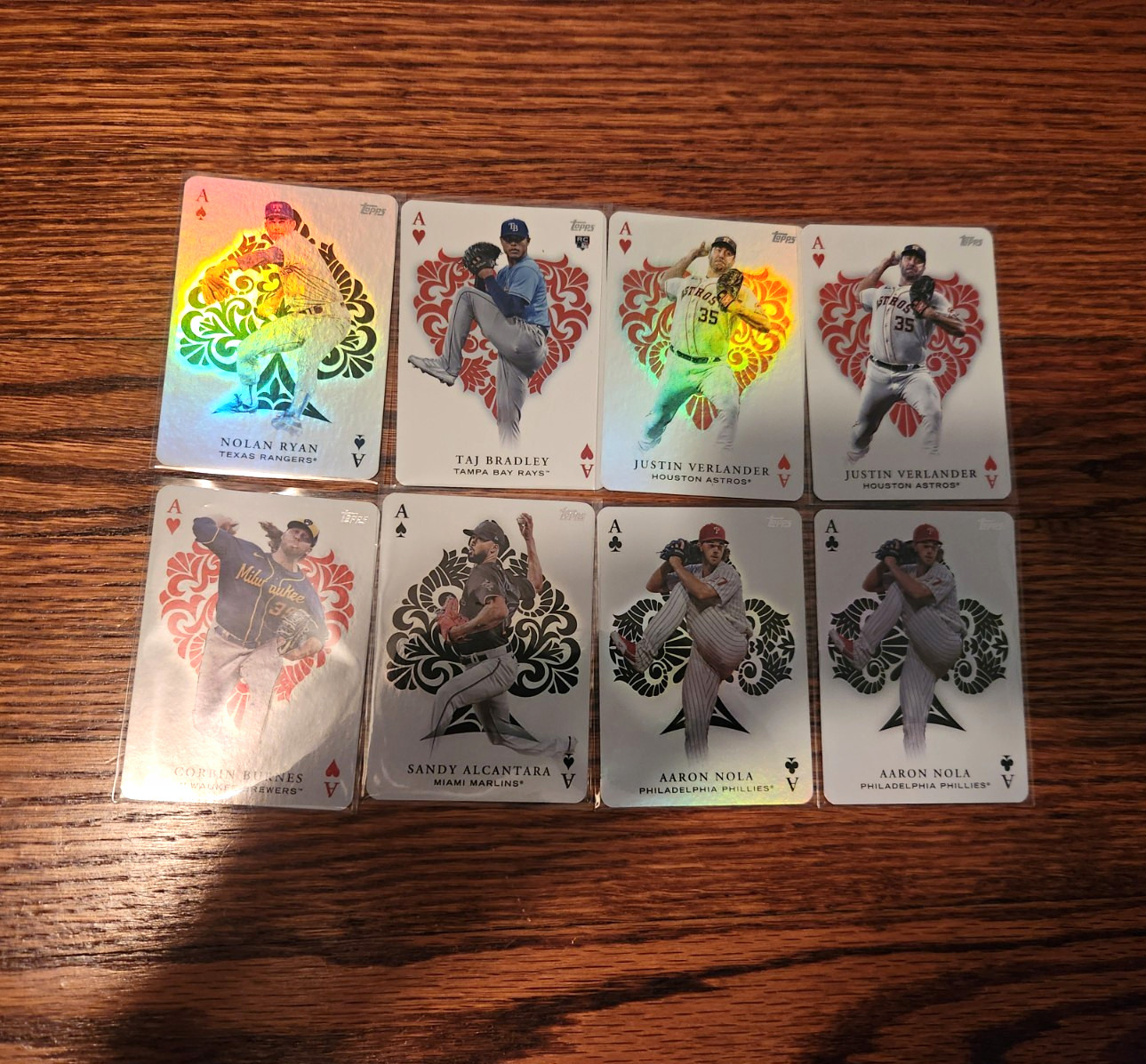 Topps 2023 All Aces 8 Card Lot Nolan Ryan,Verlander,Taj Bradley Rc SSP Big Names Topps 2023 All Aces 8 Card Lot Nolan Ryan,Verlander,Taj Bradley Rc SSP Big Names