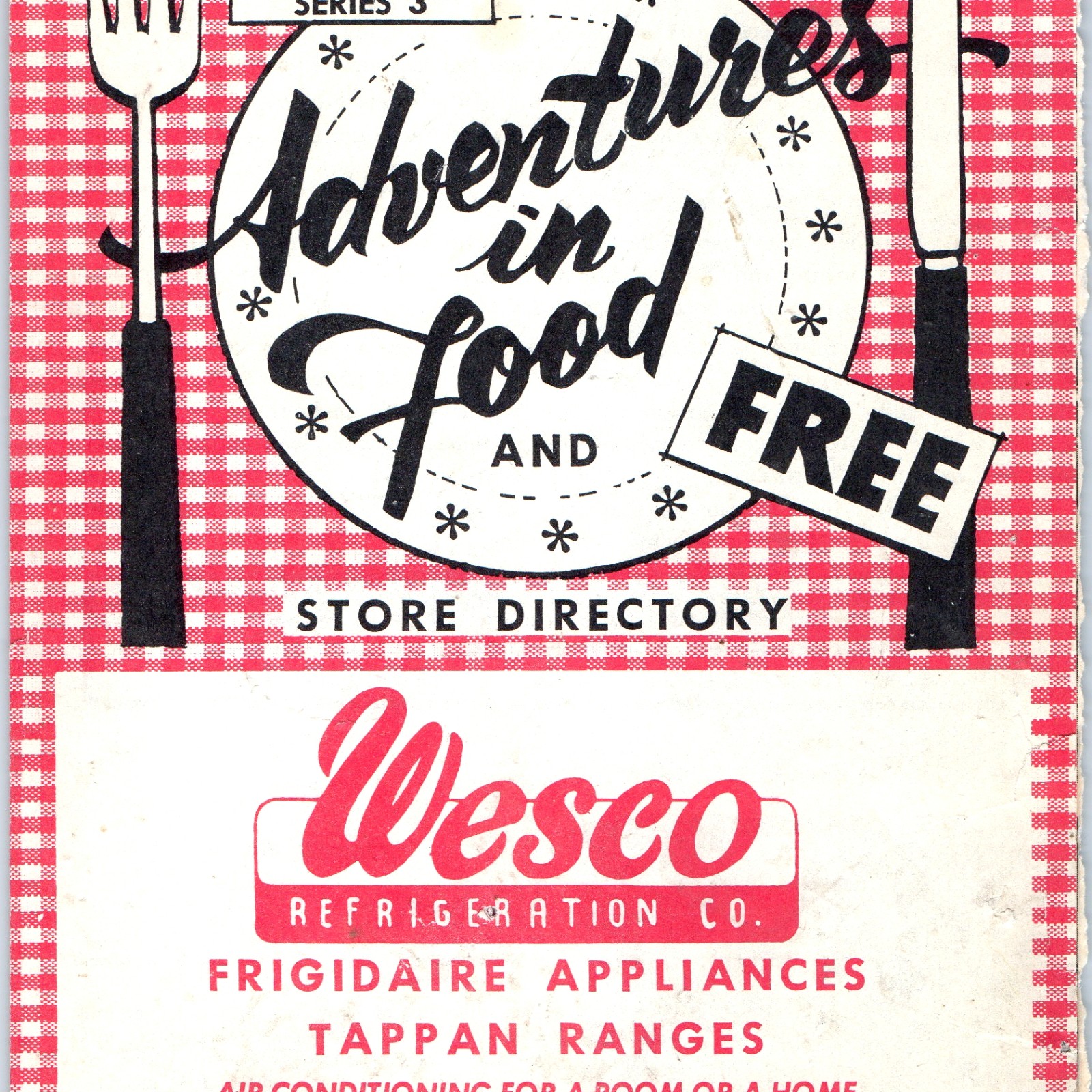 c1960s El Monte CA Food Giant Store Directory Wesco Flying A Service Gas Recipes c1960s El Monte CA Food Giant Store Directory Wesco Flying A Service Gas Recipes