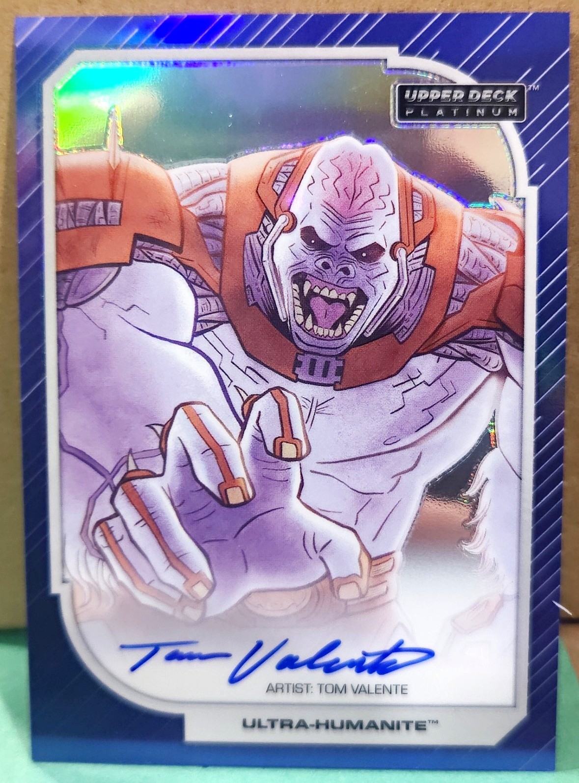 2026 Upper Deck Platinum DC ULTRA-HUMANITE  Blue Rainbow Artist Auto 18/25