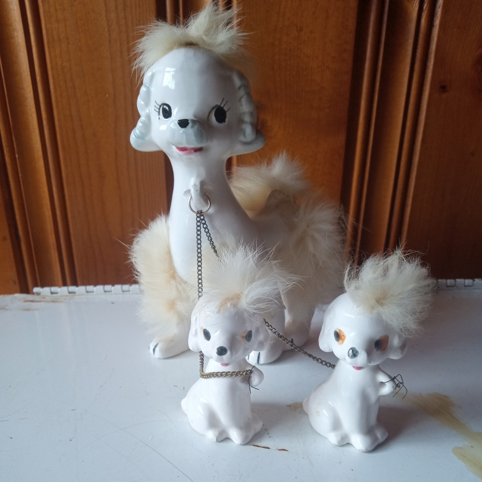 Ceramic Poodle Mom 6\