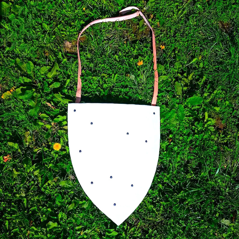 Medieval Heater Shield  Custom Painted HEMA Buhurt SCA LARP For Decor Gift
