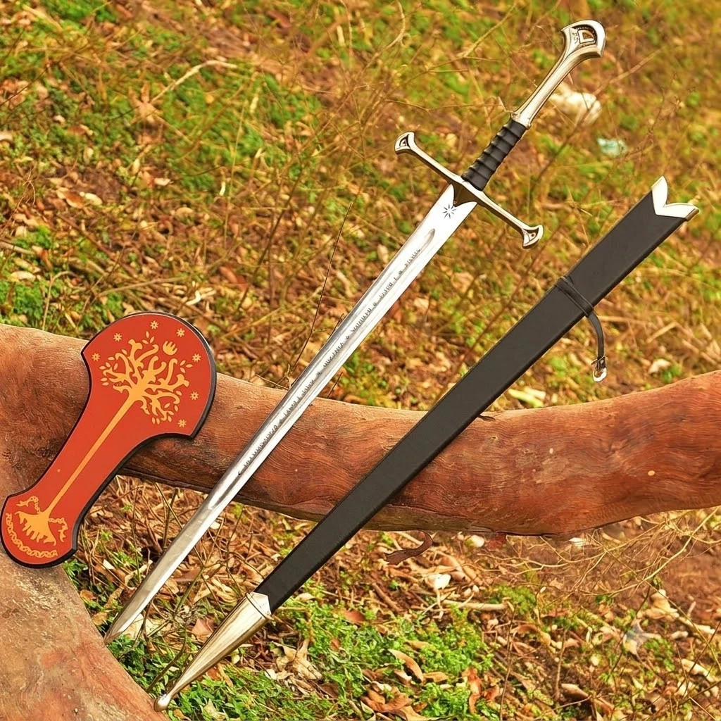 Anduril Narsil Sword Replica King Aragorn Lord of the Rings Stainless Steel US