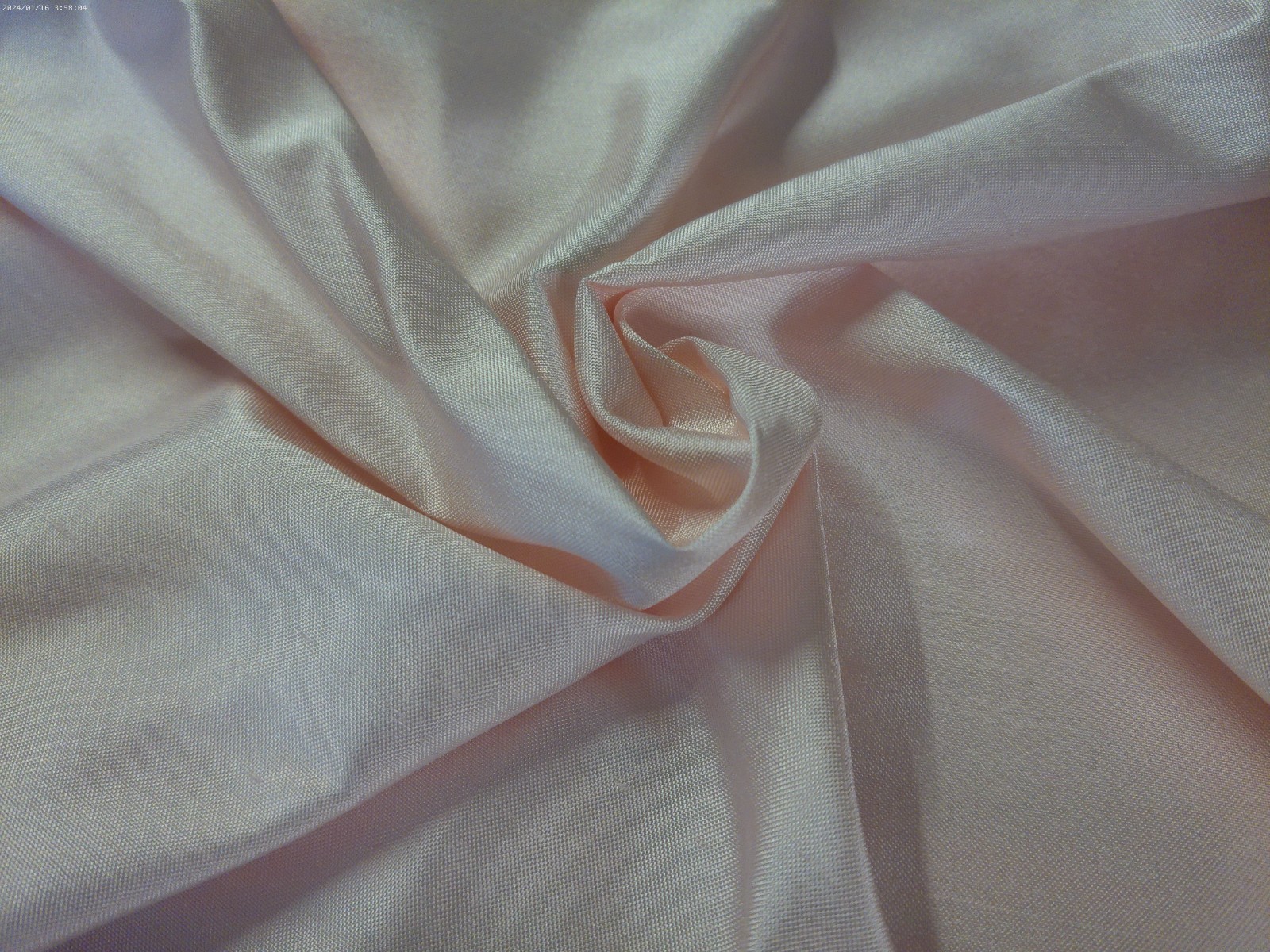 100% Mulberry Silk Taffeta~Ice Pink~18 100% Mulberry Silk Taffeta~Ice Pink~18