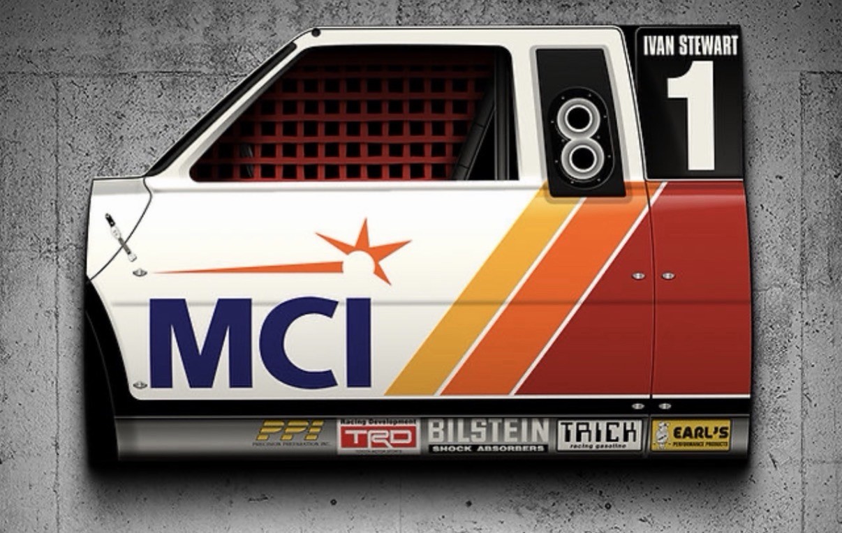 WOW Ivan Stewarts MCI Toyota Baja 500 Door Style Sign WOW Ivan Stewarts MCI Toyota Baja 500 Door Style Sign