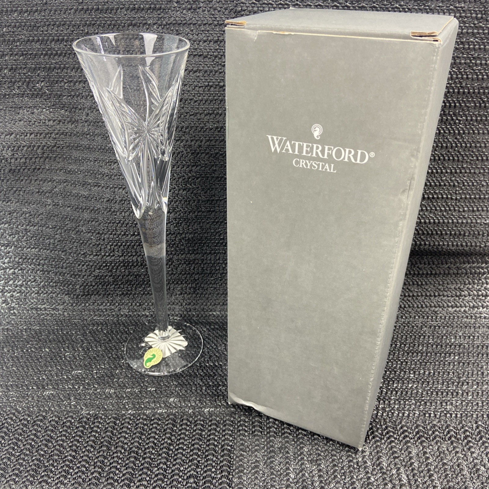 Waterford Wishes T/Flute Happy Anniversary Champagne New With Tag 139905 Waterford Wishes T/Flute Happy Anniversary Champagne New With Tag 139905