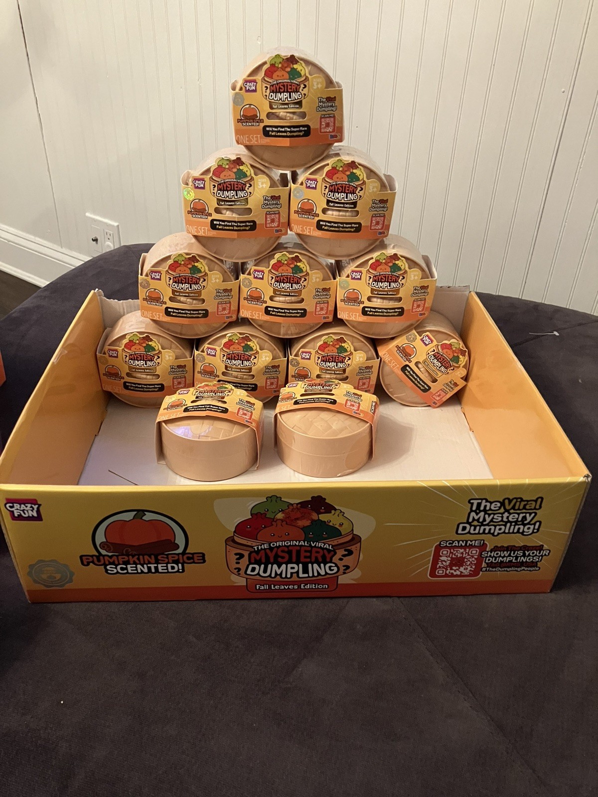 RMS Mystery Dumpling Fall Leaves Edition Pumpkin Spice Scented Squishy NEW 
