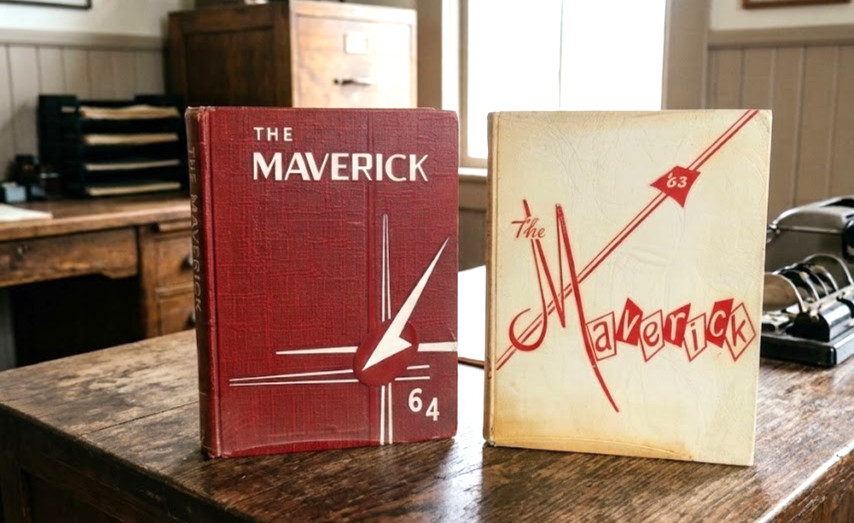 Vintage 1963 & 1964 The Maverick Yearbooks Marshall High School MHS Lot of 2 Vintage 1963 & 1964 The Maverick Yearbooks Marshall High School MHS Lot of 2