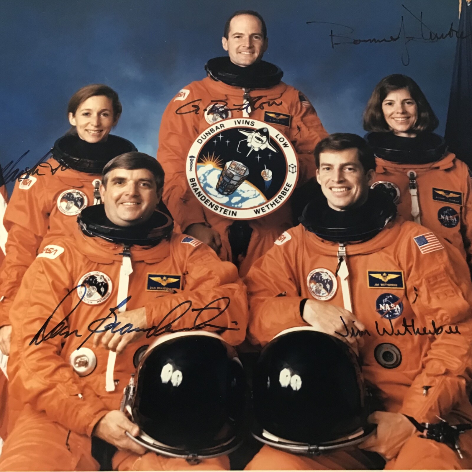 Vintage NASA STS-32 Crew PHOTO Vintage NASA STS-32 Crew PHOTO