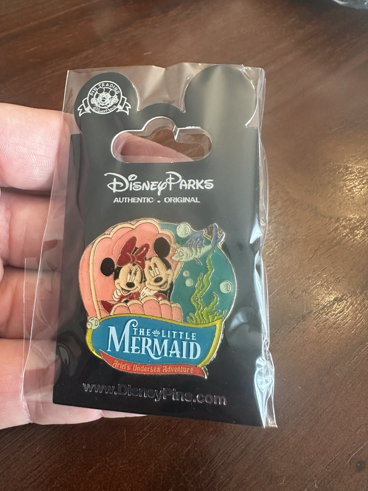 Disney 2012 Litter Mermaid Ride Mickey & Minnie Pin 