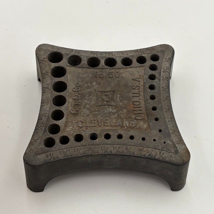 Vintage Cleveland C.T.D. Co No 50 Twist Drill Bit Holder Index - Ohio USA Vintage Cleveland C.T.D. Co No 50 Twist Drill Bit Holder Index - Ohio USA