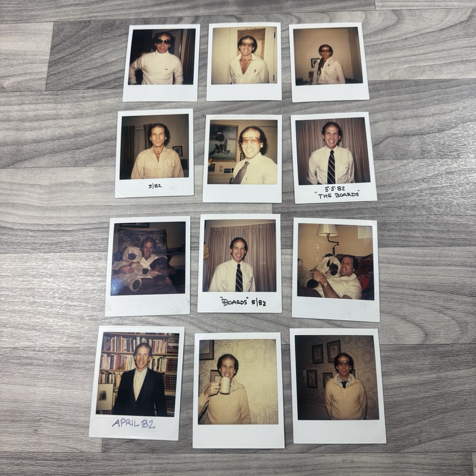 POLAROID Snapshot Photo Vintage Lot Of 15 Beefcake Handsome Man Gay Int