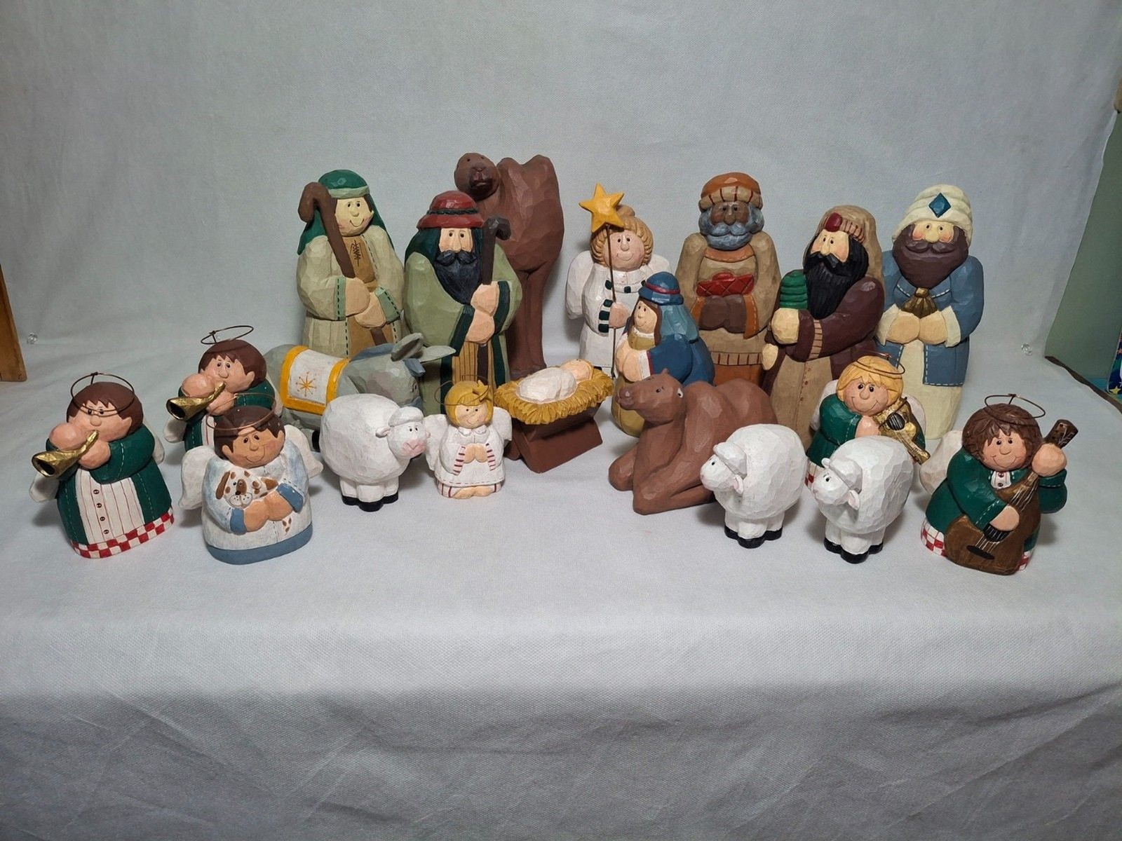 Vintage 20 Piece Eddie Walker Large Nativity Set for Midwest of Cannon Falls