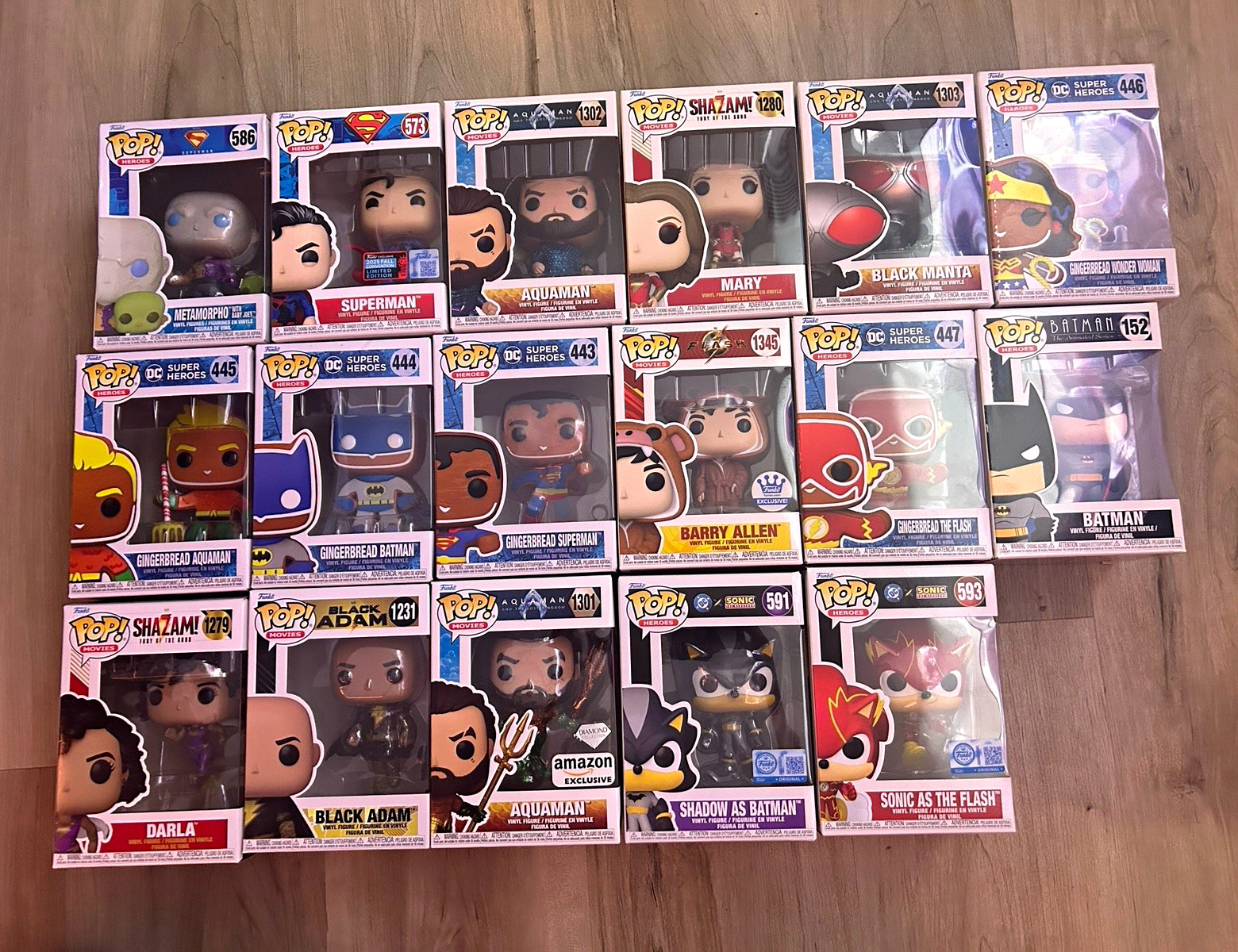 HUGE Funko Pop DC Super Heroes Lot of 15 Boxed Exclusives
