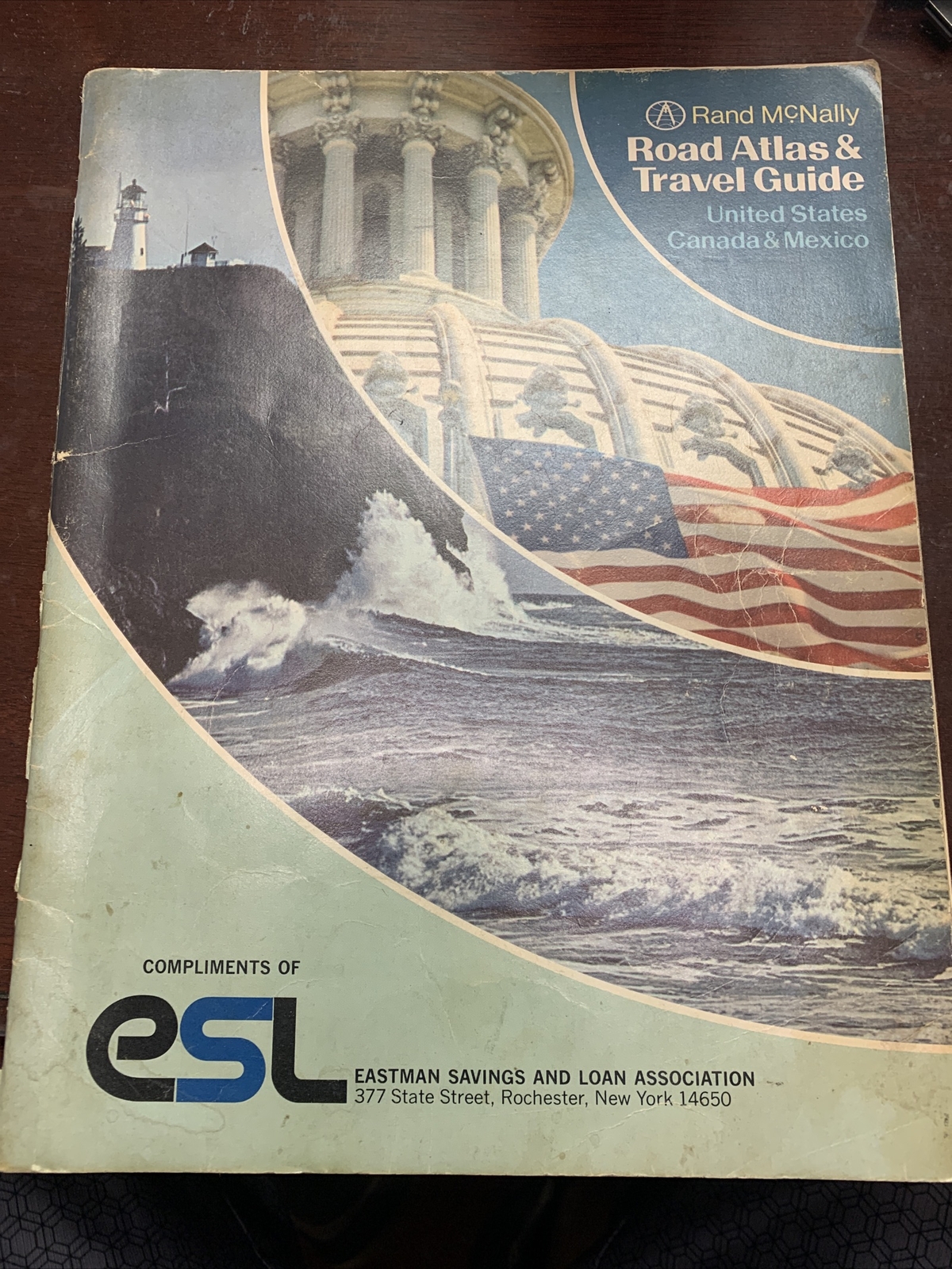 1975 rand mcnally esl eastman savings and loan Bank Credit Union travel guide