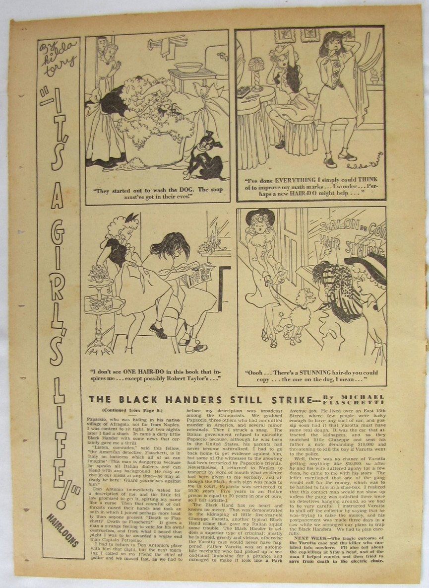 Vintage 1943 IT'S A GIRLS LIFE by Hilda Terry Newspaper Cartoon Comic Strip