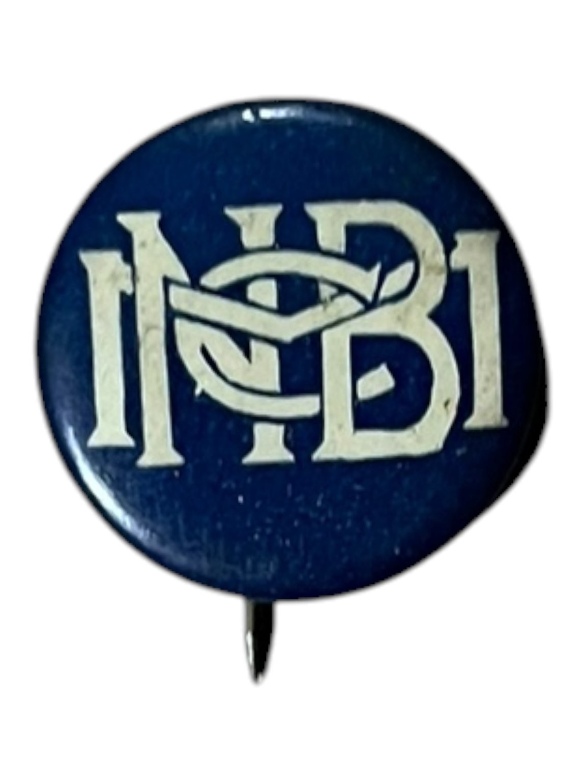 Antique c. 1910 NBMC Monogram Pinback Button David C Cook Maker Vintage .75 Antique c. 1910 NBMC Monogram Pinback Button David C Cook Maker Vintage .75