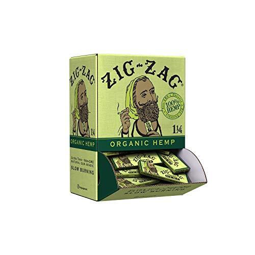 Zig-Zag Rolling Papers Organic Hemp 1 1/4 Size 48 Booklet Display