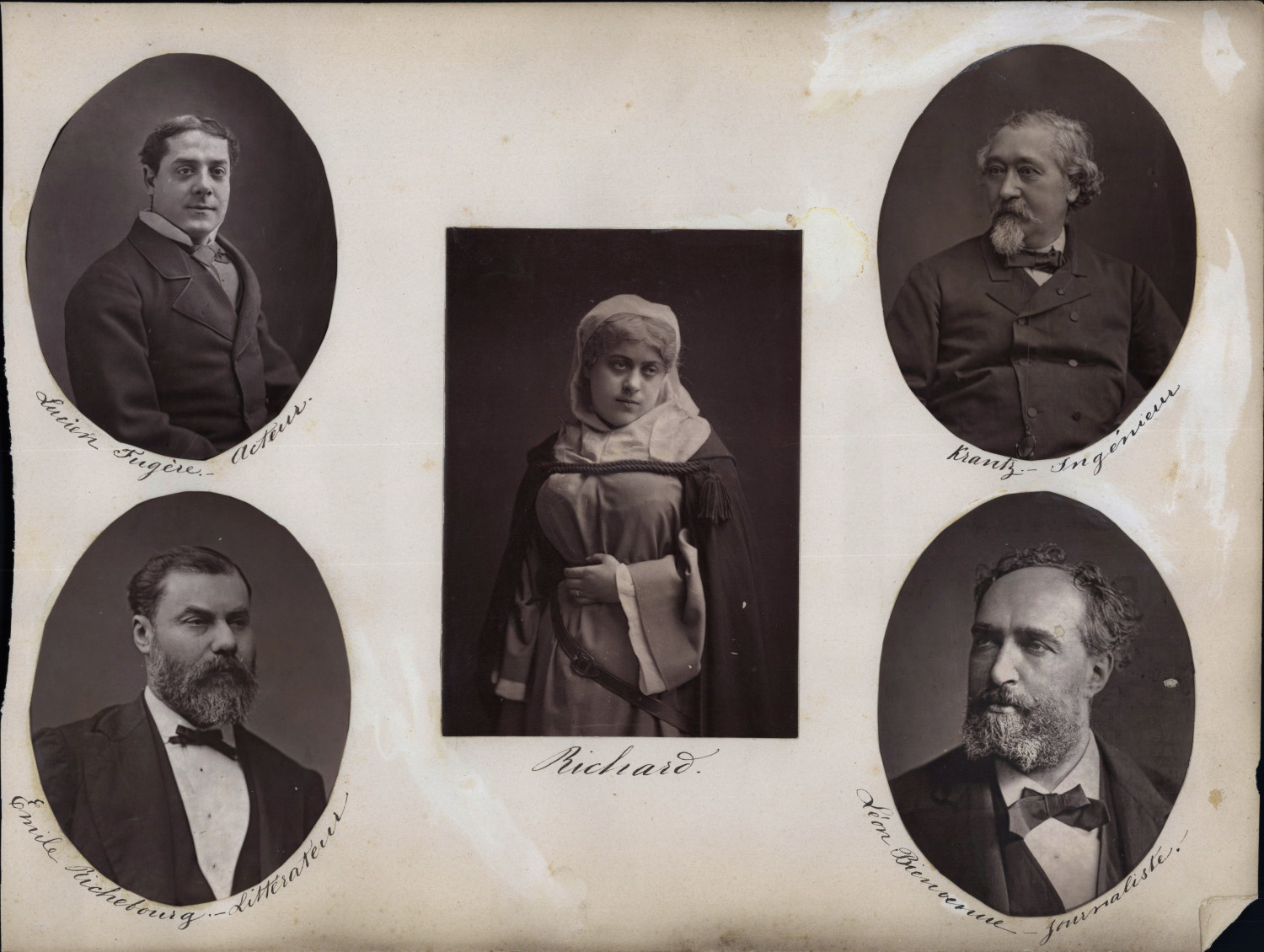 Nadar, Lucien Eugène, Hélène Richard, Krantz, Émile Richebourg, Léon Bienvenue 