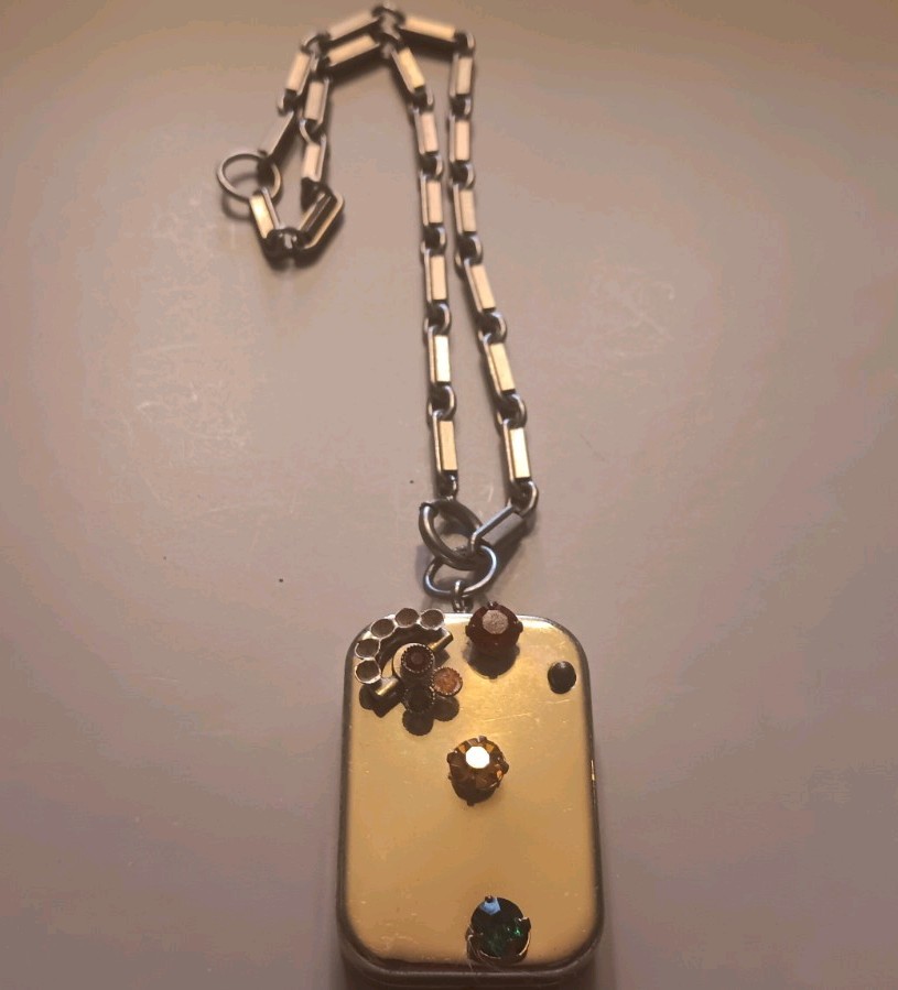 Vintage Reuge Swiss Miniature Music Box Necklace Pendant With Chain Vintage Reuge Swiss Miniature Music Box Necklace Pendant With Chain