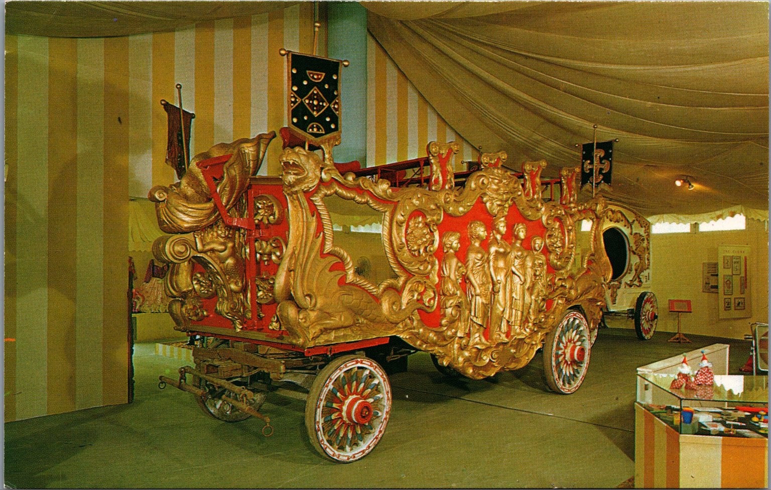 Sarasota FL Ringling Circus Museum Five Graces Bandwagon Postcard Sarasota FL Ringling Circus Museum Five Graces Bandwagon Postcard