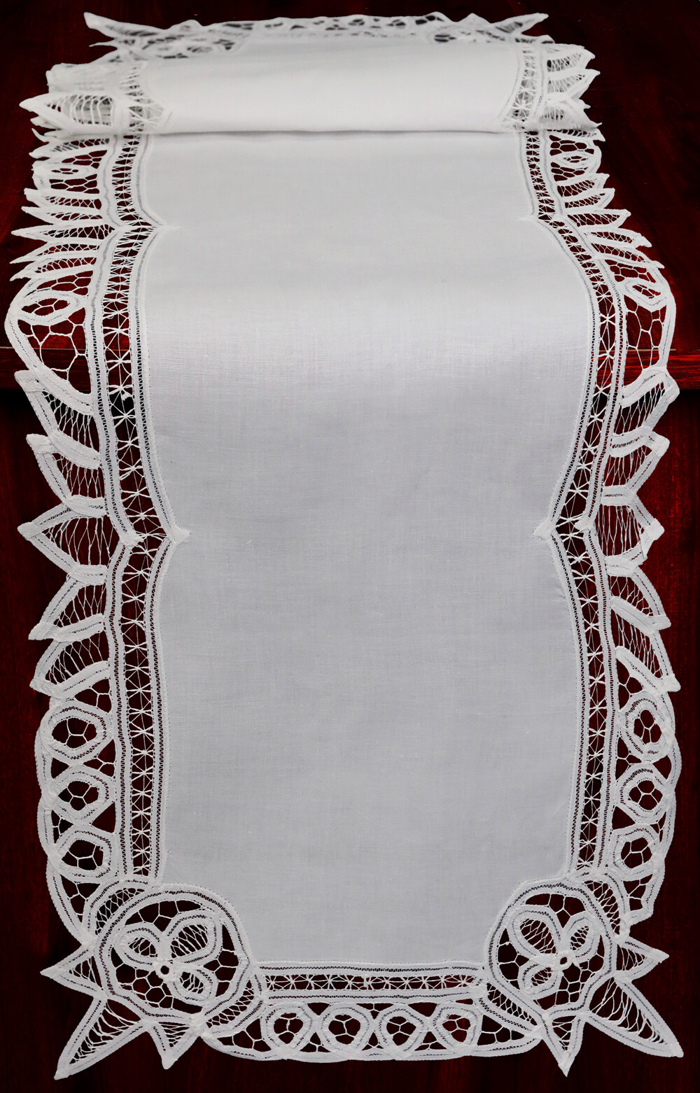 Battenburg Lace Table Runner 16x70\