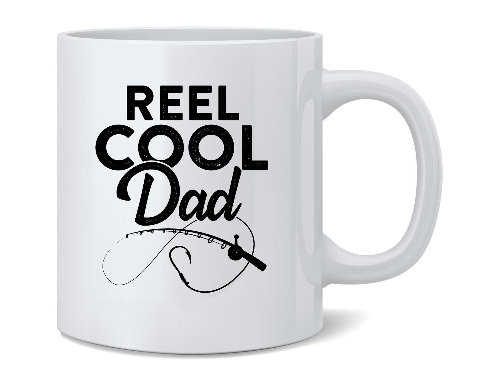 Reel Cool Dad Fishing Rod Fisherman Funny Coffee Mug Tea Cup 12 oz Reel Cool Dad Fishing Rod Fisherman Funny Coffee Mug Tea Cup 12 oz