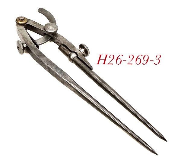 nice shape PEXTO ADJ ARM 8 inch machinist CALIPER DIVIDER tools