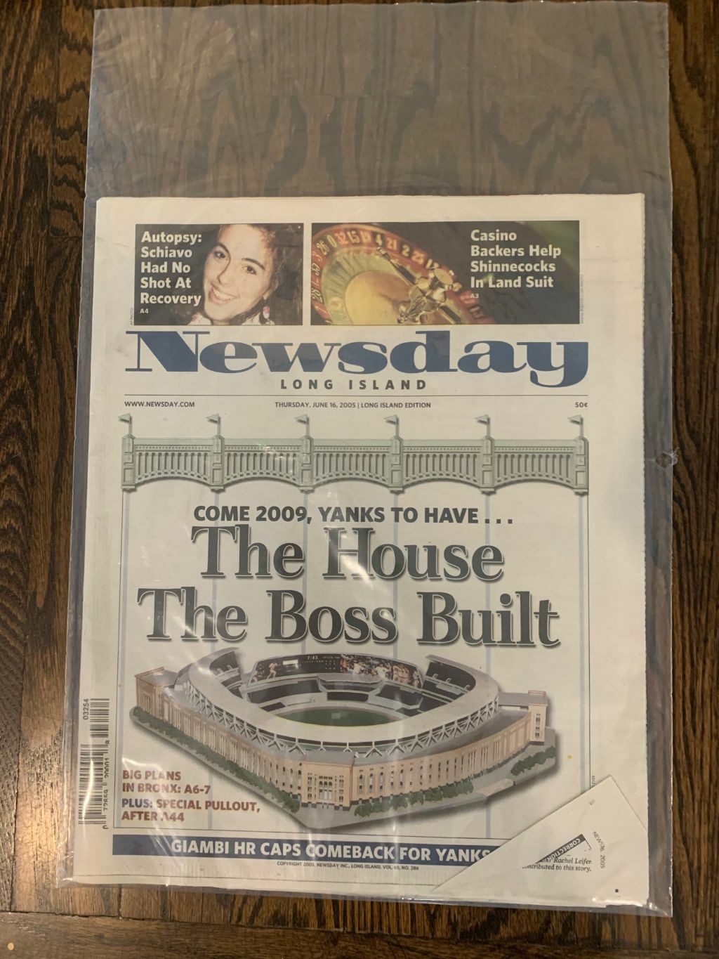 Newsday Thursday June 16 2005 - The House The Boss Built
