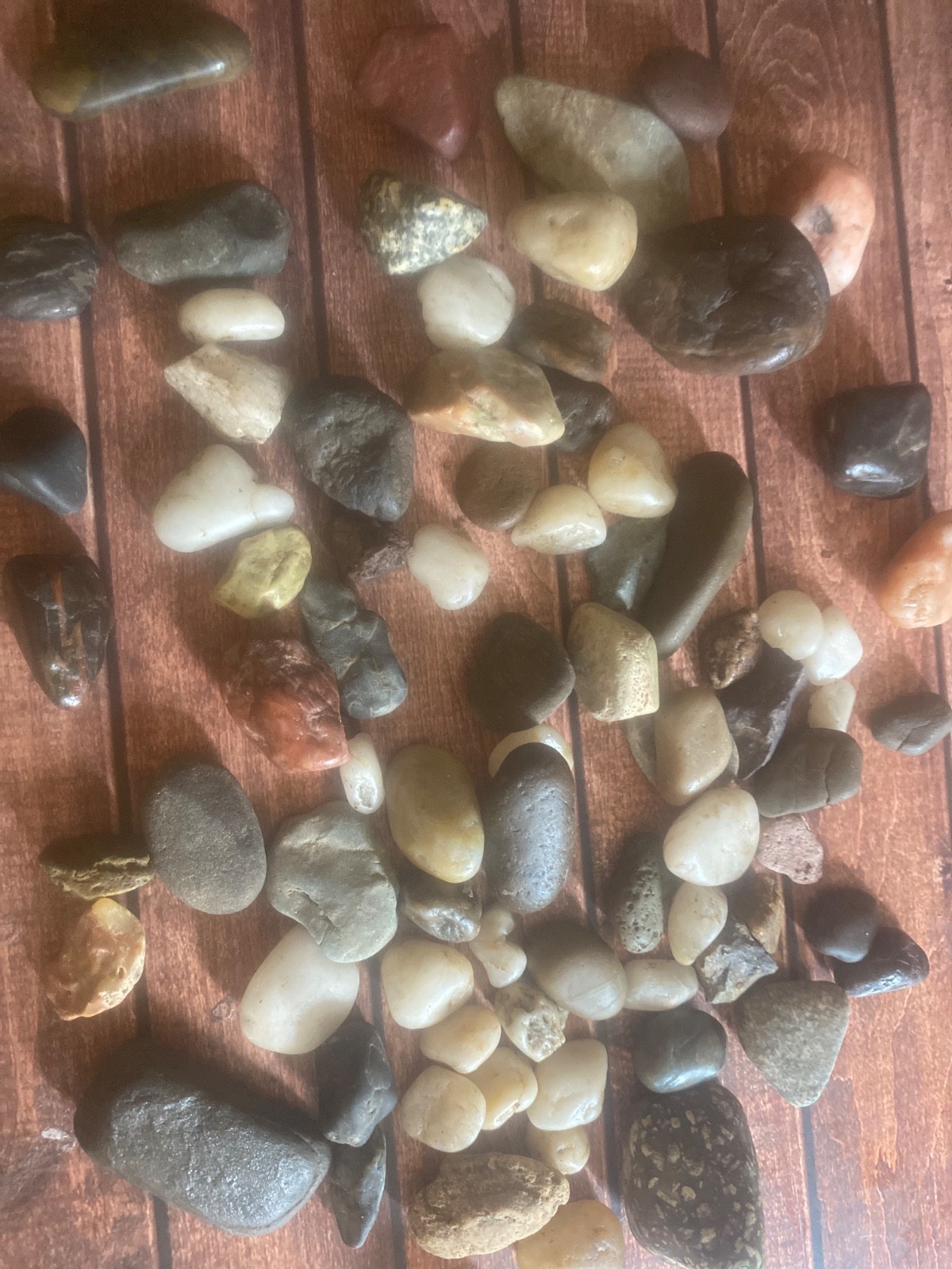 #15 assorted river tumbled stones
