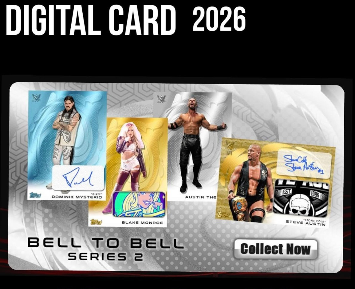 [DlGITAL CARD] TOPPS WWE SLAM BELL TO BELL SERIES 2 RARE+UC 75 CARD SET 2026