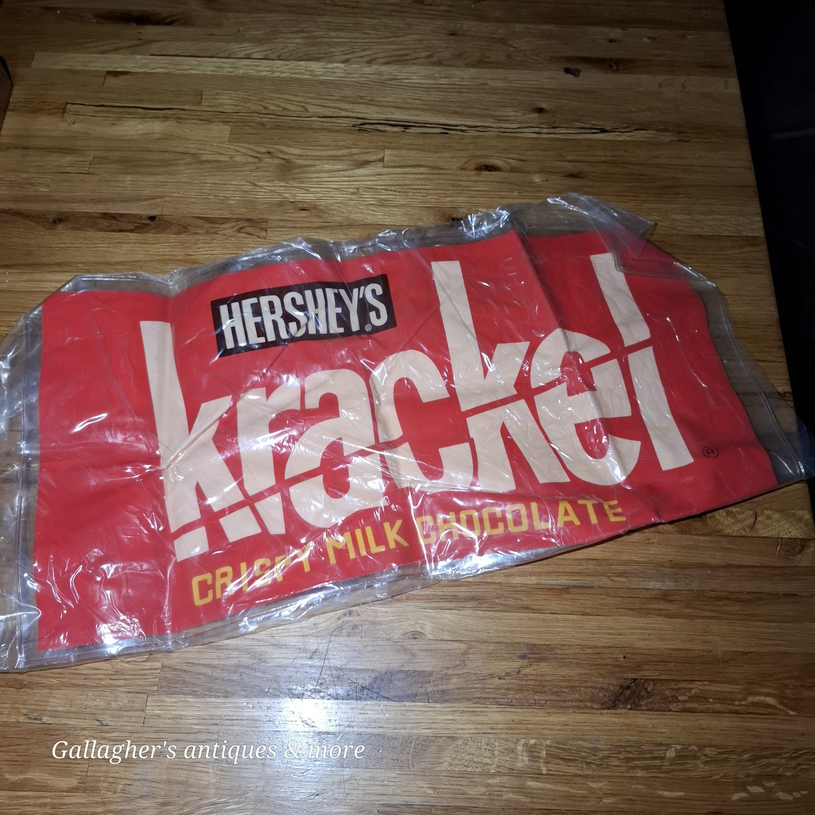 NOS Vintage Hersheys Krackel Bar Inflatable Pillow Pool Float Store display Sign NOS Vintage Hersheys Krackel Bar Inflatable Pillow Pool Float Store display Sign