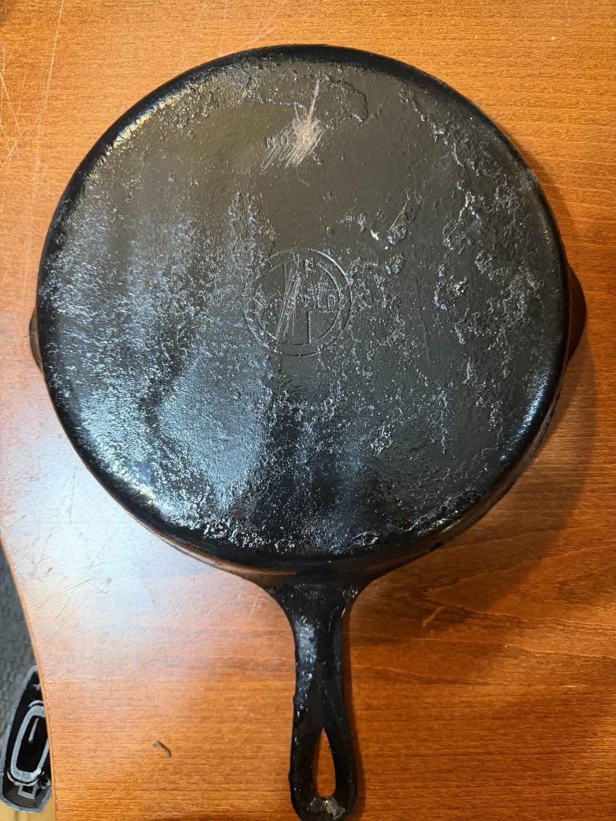 Vintage Griswold No 8 Size Skillet Small Block Logo Cast Iron Fry Pan Frying