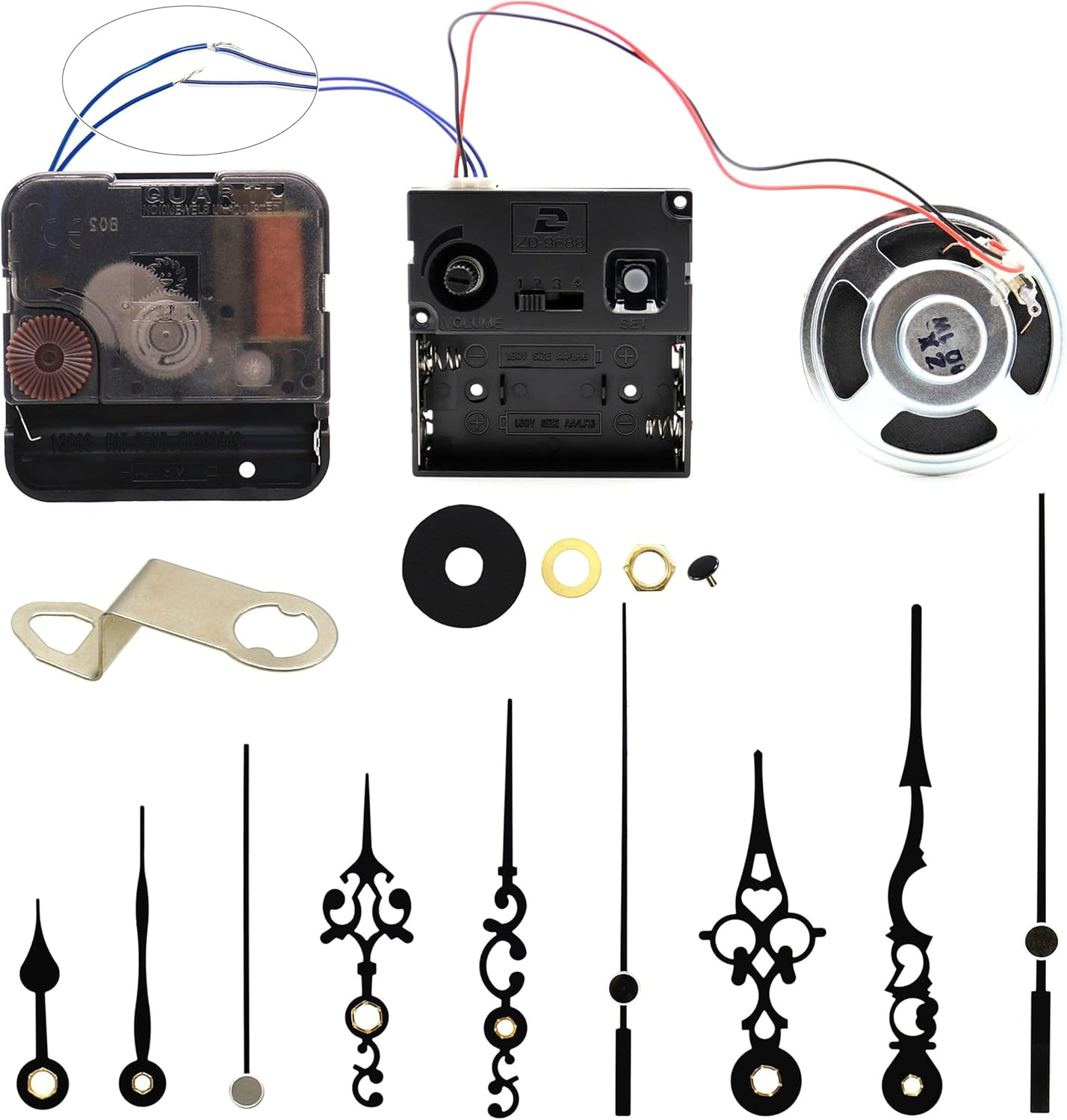 TIKROUND Original Youngtown 12888 Chime Melody with Hour Trigger Clock Movement TIKROUND Original Youngtown 12888 Chime Melody with Hour Trigger Clock Movement