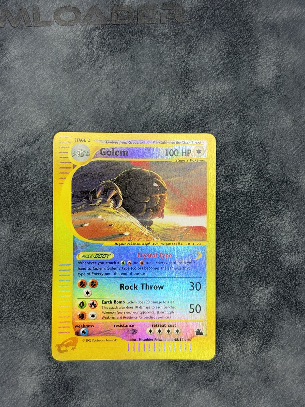 Golem 148/144 Crystal Reverse English 2003 Skyridge