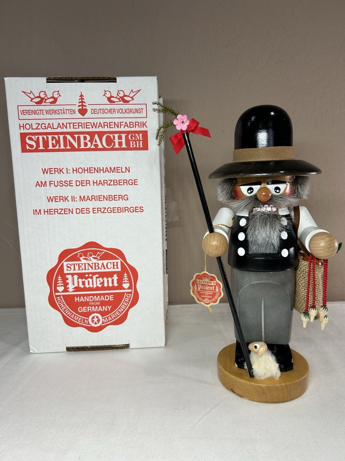 Vintage Steinbach Volkskunst Chubby Shepard Nutcracker with Tag
