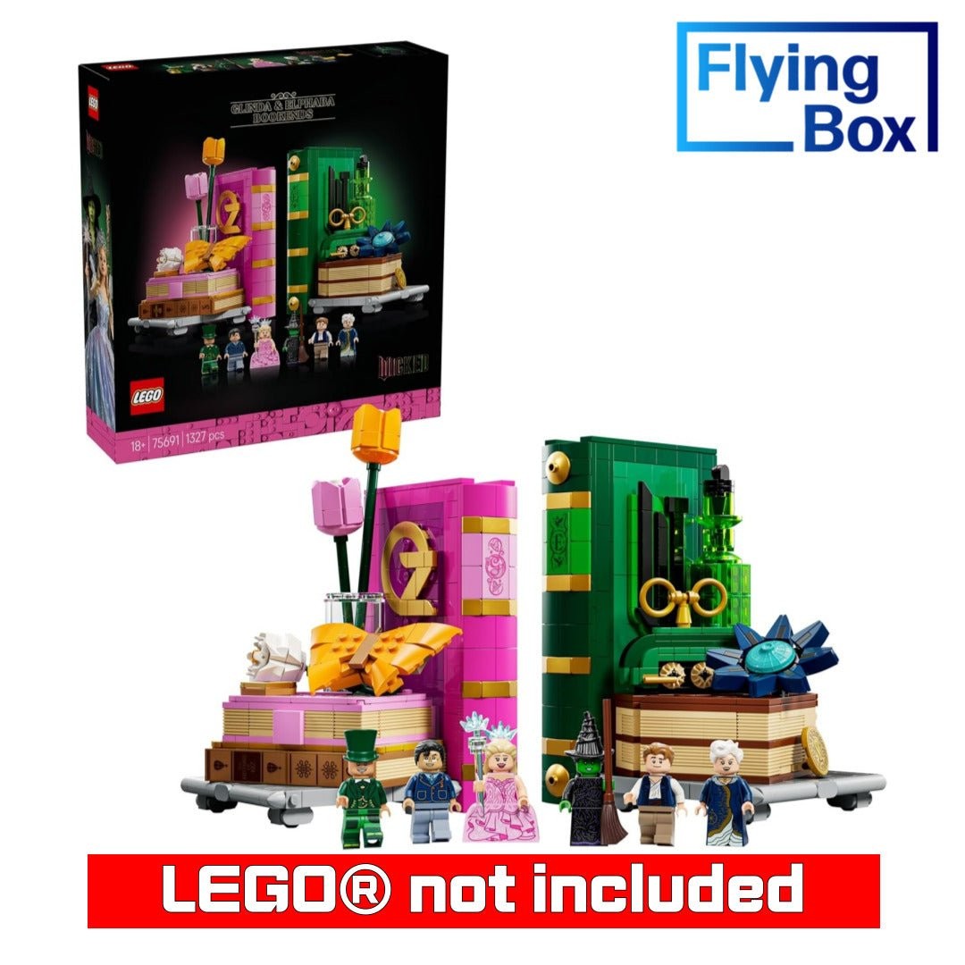 Display Case for LEGO® 75691 Wicked Glinda & Elphaba Bookends Display Case for LEGO® 75691 Wicked Glinda & Elphaba Bookends
