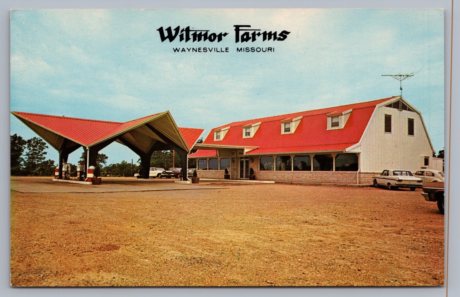 Wilmor Farms Restaurant Waynesville MO Missouri Postcard M14