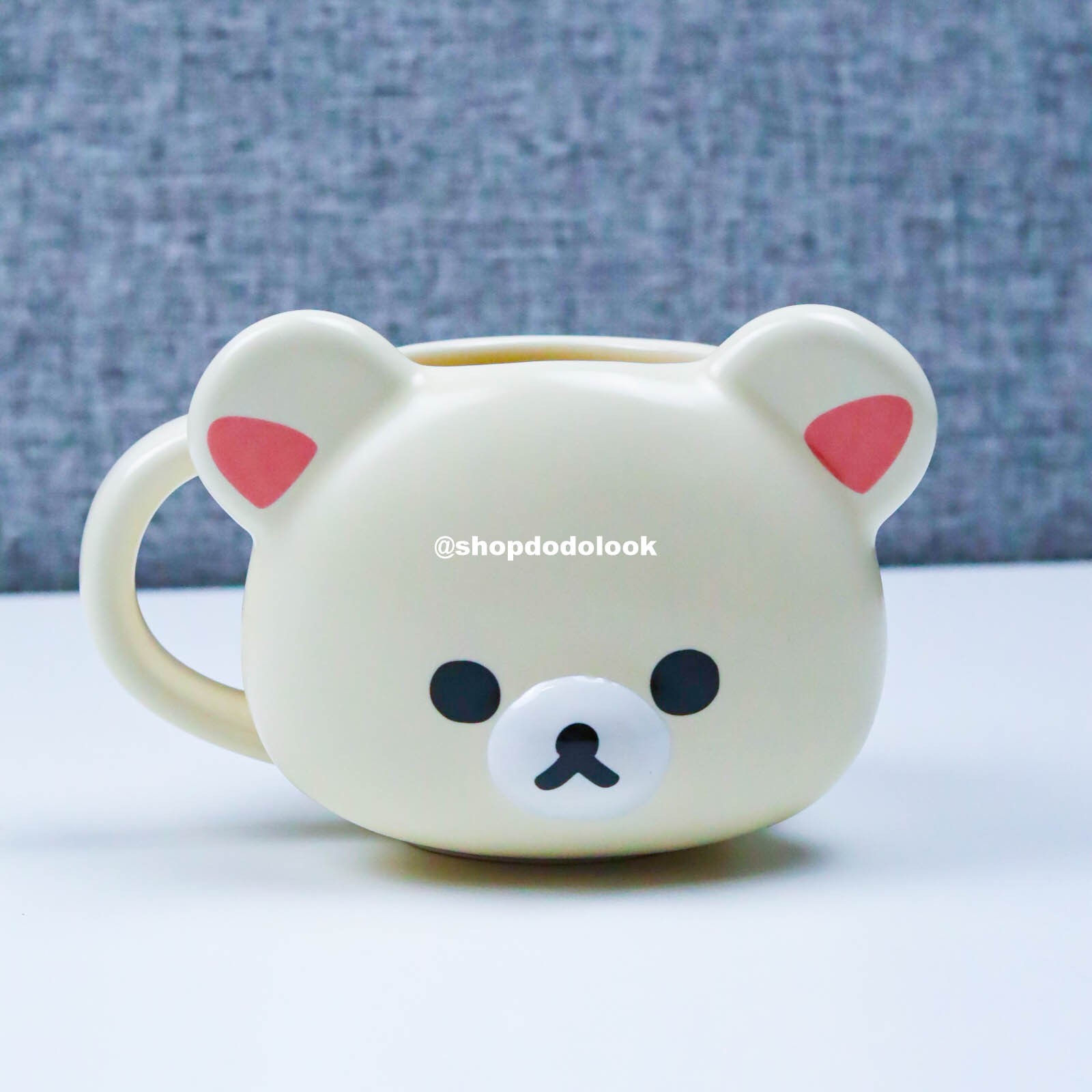 Rilakkuma Korilakkuma Ceramic Mug San-X Face Shape Bear Coffee Cup Kawaii Gifts Rilakkuma Korilakkuma Ceramic Mug San-X Face Shape Bear Coffee Cup Kawaii Gifts