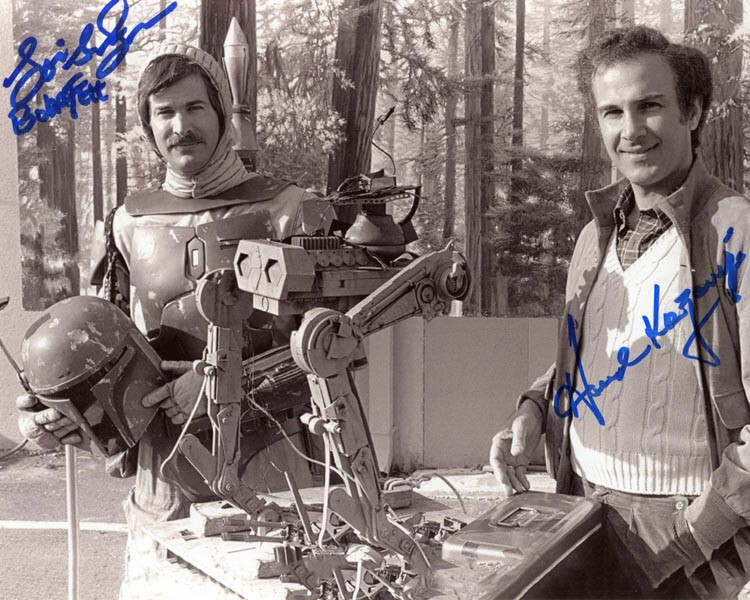 LOUIS FRIEDMAN HOWARD KAZANJIAN SIGNED 8x10 PHOTO BOBA FETT STAR WARS BECKETT