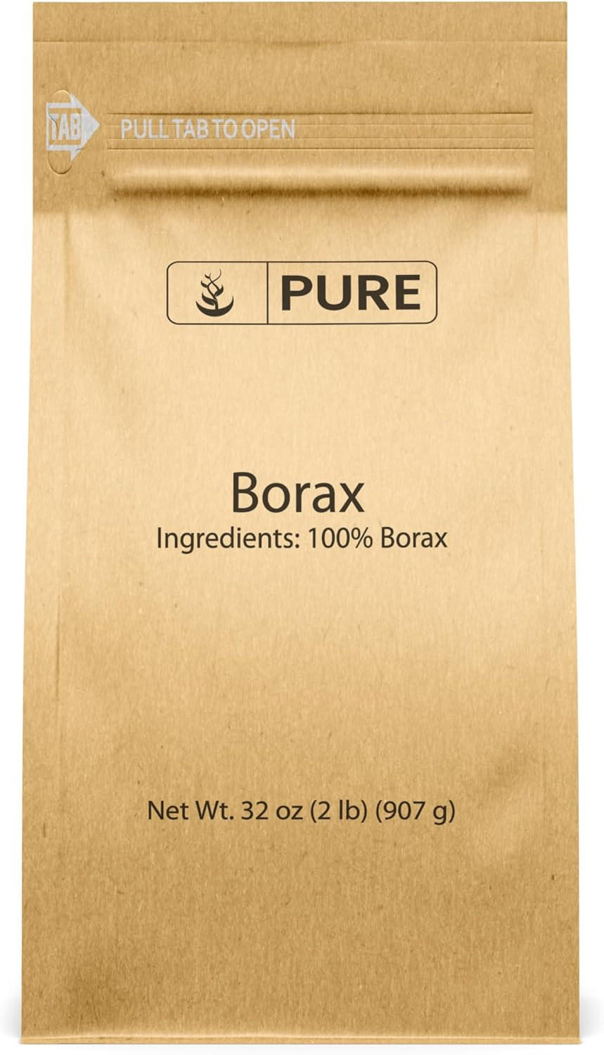Pure Original Ingredients, Borax, 2 Lb | for Cleaning, Laundry Stain Removal, an