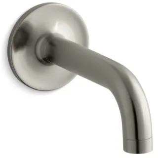 Kohler K-14427-BN Wall Mount Non-Diverter 90 Degrees Wall Spout from Purist