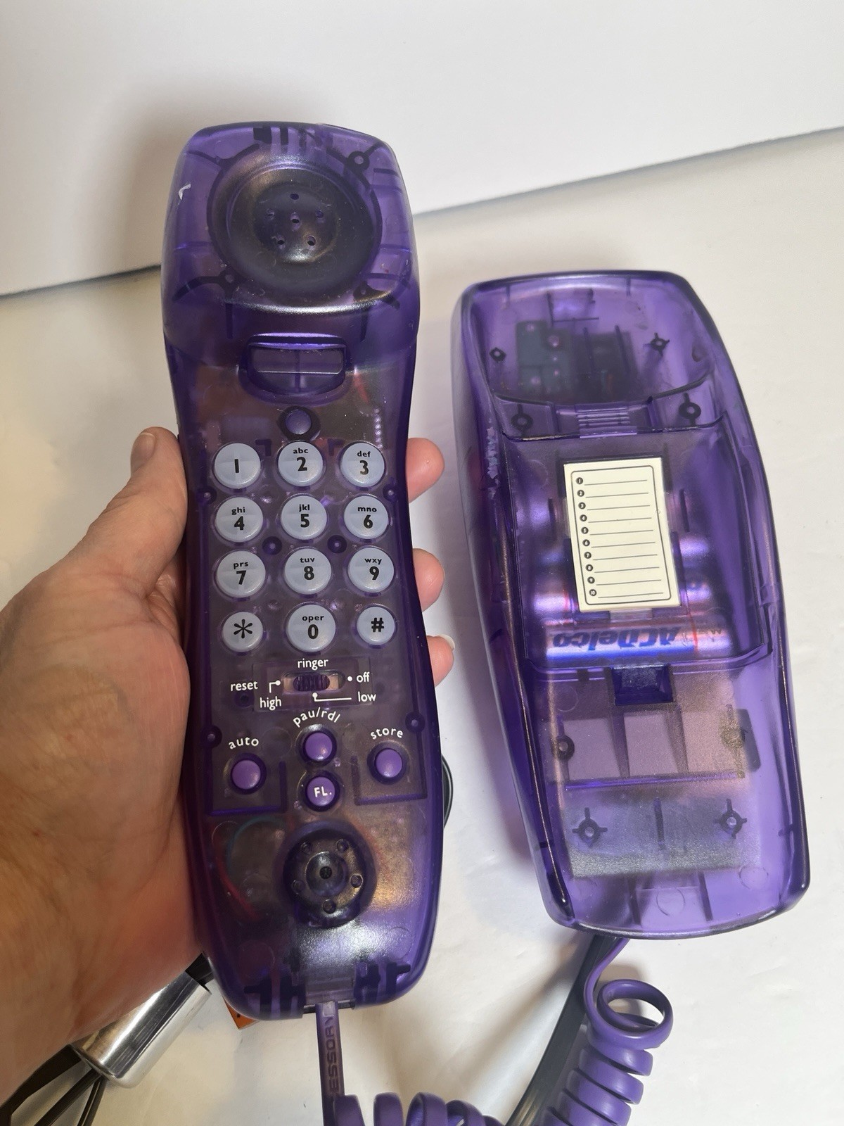 vintage BellSouth translucent purple grape corded telephone Retro Untested
