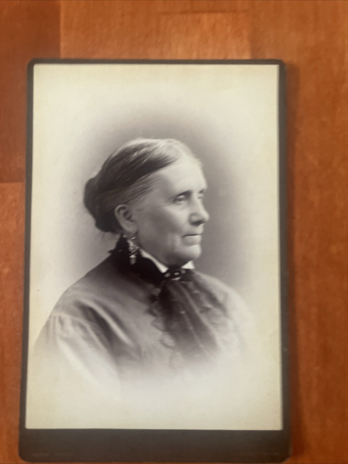 Mature Heavy Set Woman Cabinet Card Scranton PA Jewell Antique Photo