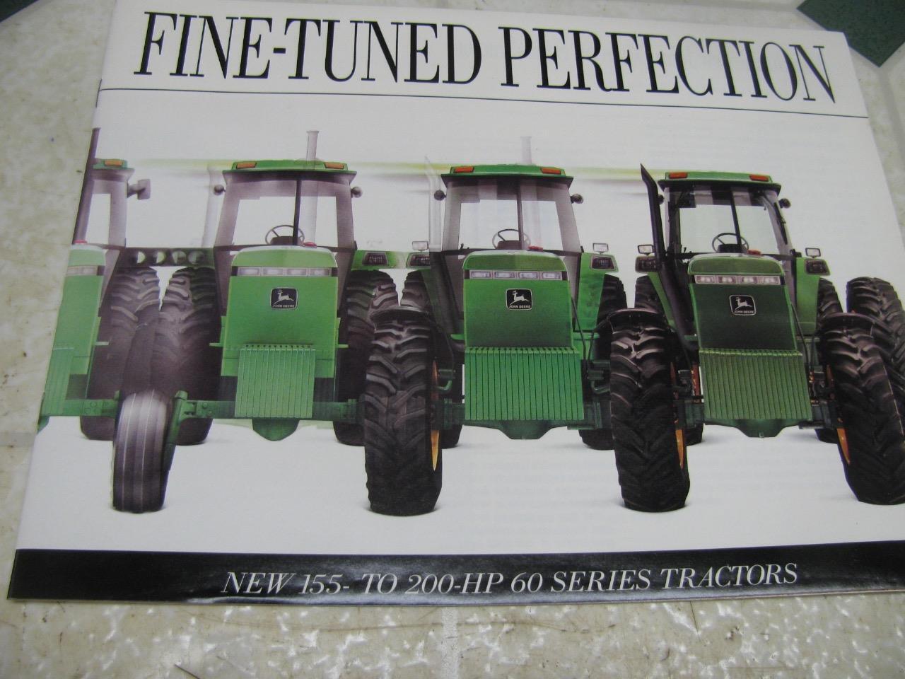 John Deere Fine Tuned Perfection Tractor Sales Brochure 4560 4760 4960