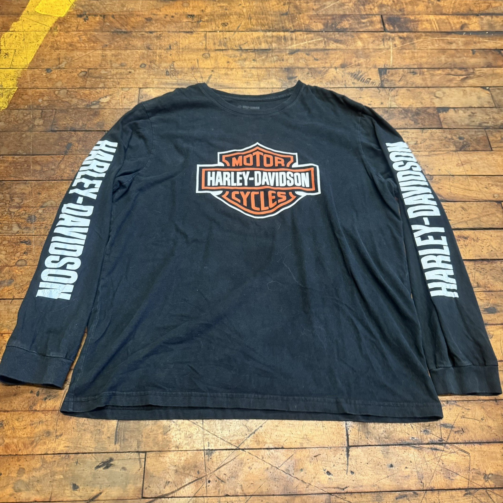 Harley Davidson men’s large long sleeve shirt sleeve hits cotton 