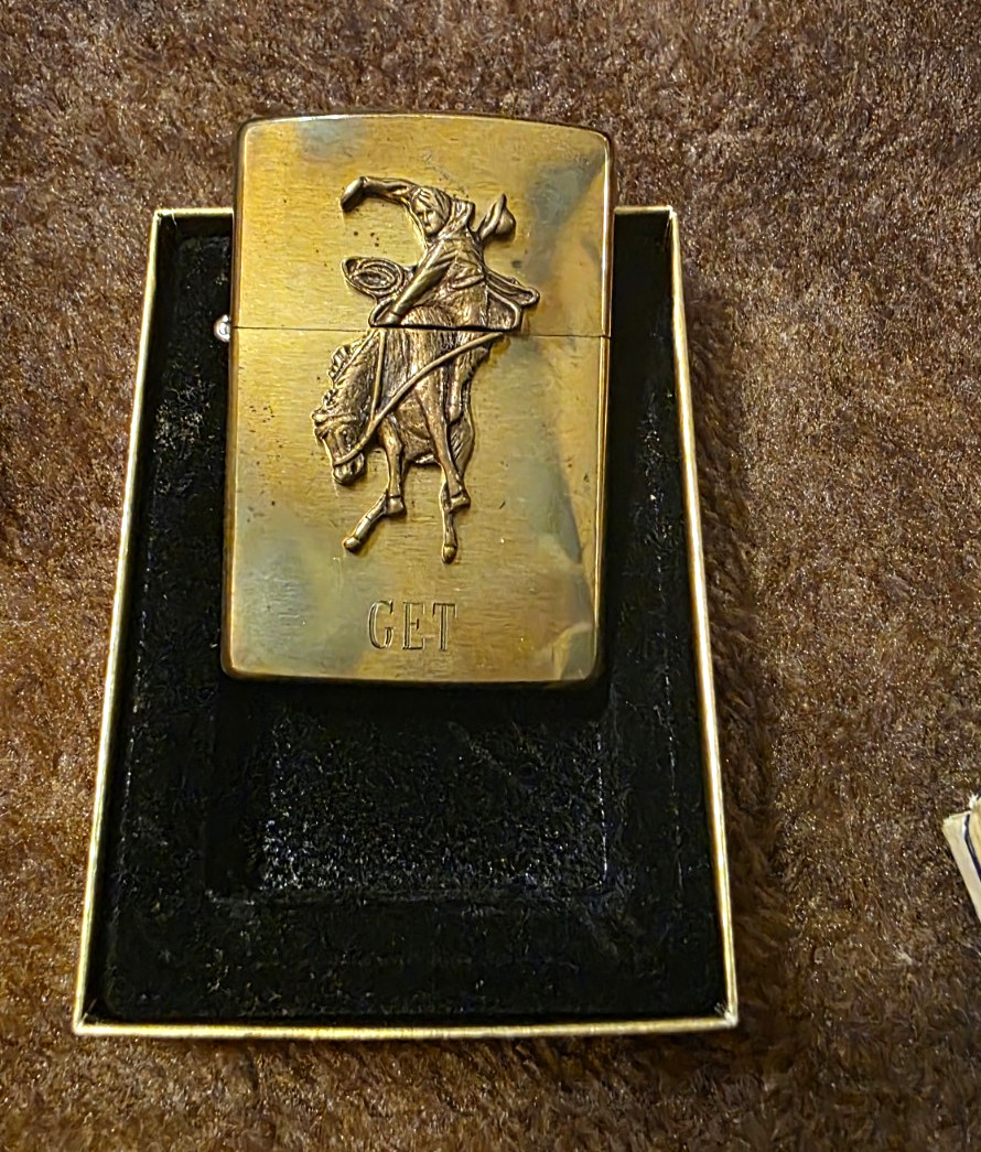 Zippo Marlboro Wild West Lighter w/ Marlboro Wild West Box