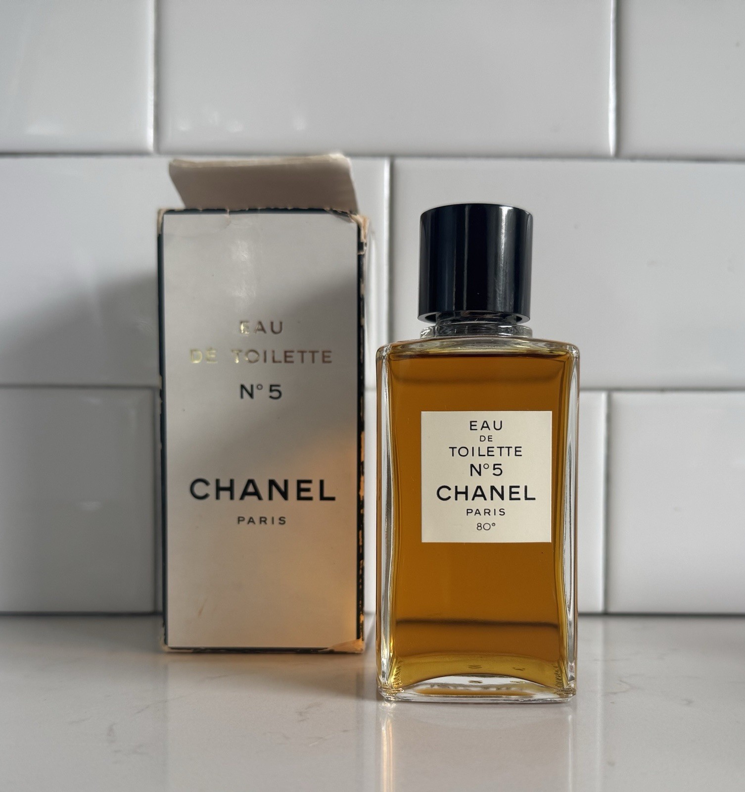 Vintage Chanel No 5 P.M.  Splash Eau de Toilette 4 fl oz