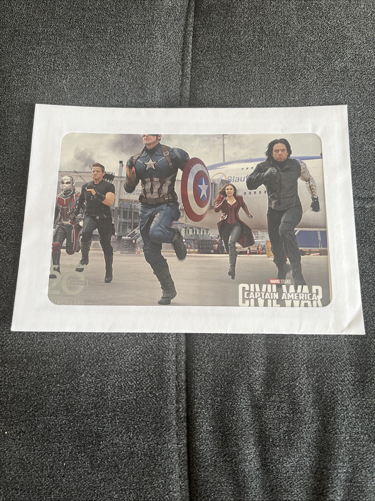 Captain America Civil War Lithograph Disney Movie Club Exclusive-NEW-Free S&H