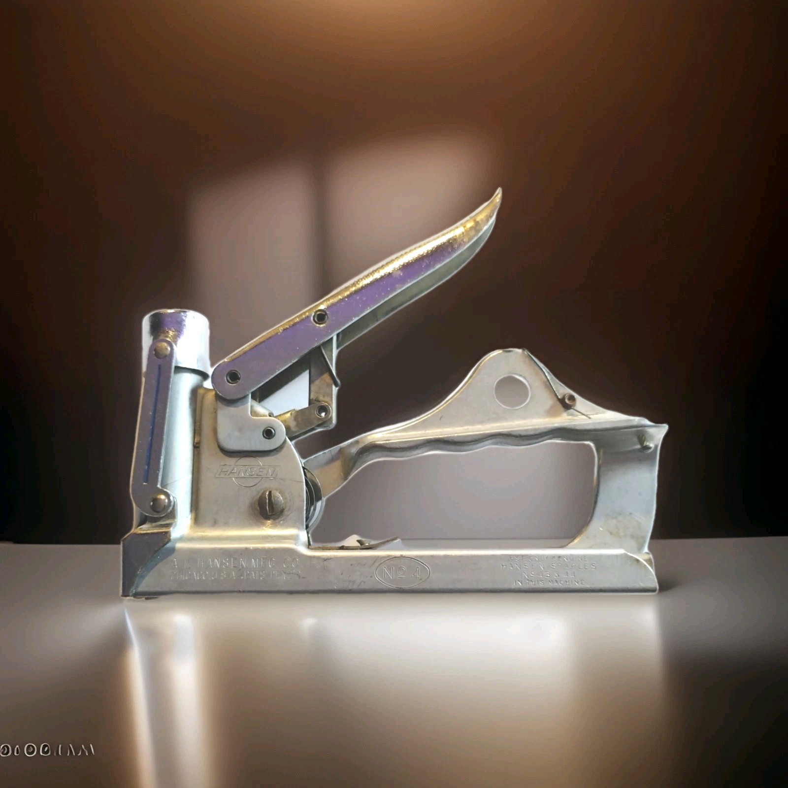 Vintage 1940\'s A.L. Hansen Mfg Hansco Tacker Stapler No.4, 43 & 44 Staples Only 